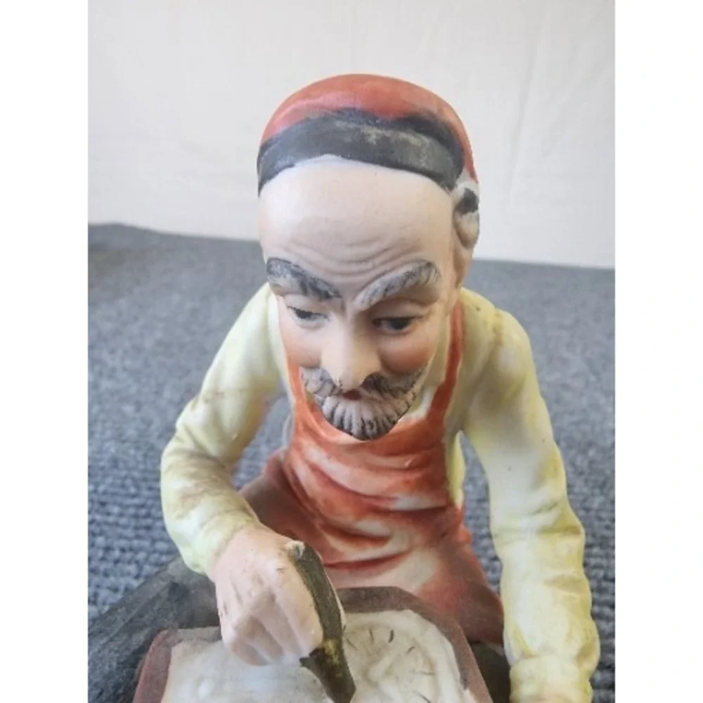 Vintage Watchmaker Watch Horologist Porcelain Charming Hand Painted Figurine